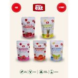 Evereat Freeze Dry Meyve Cipsi 5'Li Set Çilek Ananas Frambuaz Hurma Dut Kurutulmuş Meyve
