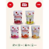 Evereat Freeze Dry Meyve Cipsi 5'Li Set Çilek Ananas Frambuaz Hurma Kavun Kurutulmuş Meyve