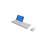 Everest Beyaz Kablosuz Q Multimedia Telefon Tablet Tutuculu Klavye Mouse Set (Km-730)