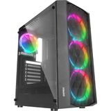 Everest Bumpy, Mesh, 600W, 4X12CM Rgb Fan, Temperli Cam Yan Panel, Atx, Gamıng Kasa - YOK