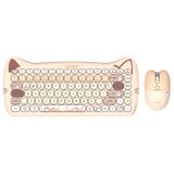 Everest Catty Mini KM-6285 Bej TKL Kablosuz Klavye Mouse Seti