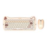 Everest Catty Mini KM-6285 Bej TKL Kablosuz Klavye Mouse Seti