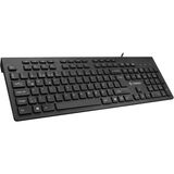 Everest DLK-180 Siyah USB Q Multimedia Klavye - Gümüş - Siyah