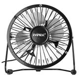 Everest Efn-482 Masa Üstü Usb Fan Soğutucu Vantilatör Klima Usb Girişli Metal Serinletici Fan Mini Vantilatör Fan Klima Aşağı Yukarı Ayarlab