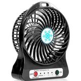 Everest EFN-501 Siyah 1200 mAh Masaüstü Şarj Edilebilir Usb Fan
