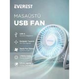 Everest Efn-505 Masaustu Beyaz Usb Fan (145X141)