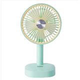 Everest EFN-510 Yeşil- Sarı 1200mAh 5 İnç 3 Hız Kademeli Dönebilen Masaüstü Usb Fan 420.50.10.0028