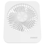 Everest Efn-601 Beyaz 2000Mah 4 Kademeli 4000Rpm Hız Metal Ayak Masaüstü Usb Fan (Kdo)