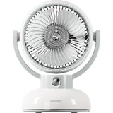 Everest EFN12 Krem 1200MAH 3 Hız Kademe LED Işıklı Retro Masaüstü USB Fan - Bej