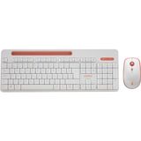 Everest Elite KM-6388 Beyaz Kablosuz LC Layout (Ingilizce Q) Multimedia Klavye + Mouse Set