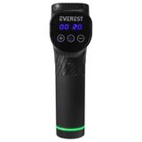Everest Ev-Mt51 12V Dijital Karbon Fiber-Siyah 2500 Mah Kablosuz Profesyonel Sporcu Masaj Aleti