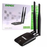 Everest Ewn-999 300 Mbps Yüksek Hız Çift Anten Kablosuz Adaptör - Usb Wifi Alıcı