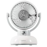 Everest FAN12 Krem 1200 mAh 3 Hız Kademe Led Işıklı Retro Masaüstü USB Fan Şarjlı Vantilatör