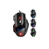 Everest Grup Oyun Mouse Kablolu Usb Optik Oyuncu Mause Ergonomik Led Işıklı Gaming 7 Tuş Fonksiyonlu