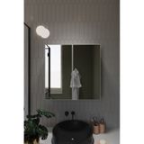 Everest İki Kapaklı Aynalı 60x60 Lavabo Üstü Banyo Dolabı Beyaz