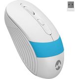 Everest Kablosuz Optik Mouse SM-18 1000 DPI Ev Ofis Kullanımı İçin USB Bağlantılı Beyaz-Mavi - Siyah