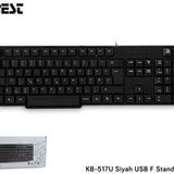 Everest KB-517U Siyah Standart USB F Klavye