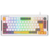 Everest KB-75 Smooth Beyaz/Gri/Sarı RGB aAydınlatmalı Q Membrane Oyuncu Klavyesi