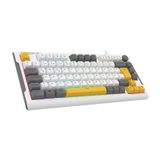 Everest Kb-75 Smooth Beyaz/gri/sarı Rgb Q Membrane Oyuncu Klavyesi beyaz-gri-sari