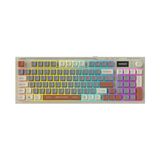 Everest Kb-79 Silent Pro Gri Mavi-Gri-Kahve Sessiz Rgb Q Membrane Oyuncu Klavyesi Kablolu - Siyah
