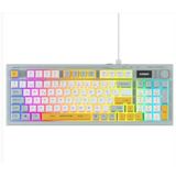 Everest Kb-79 Sılent Pro Mavi-beyaz-sarı Sessiz Rgb Q Membrane Oyuncu Klavyesi