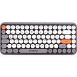 Everest Kb-89 Cıtrus Daktilo Tuşlu Gri Wireless 2.4g + Bluetooth Çoklu Cihaz Bağlantılı Kablosuz Mini Q Multimedia Klavye