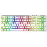 Everest Kb-98 Sessiz Rainbow Q Türkçe Klavye Membrane Oyuncu Klavyesi Gaming Klavye - Beyaz