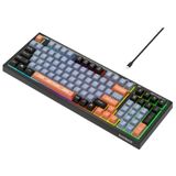 Everest KB-98 Sılent Sessiz Rainbow Q Membrane Klavye siyah