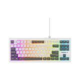 Everest Kb-98 Sılent Tkl Gri Mavi-beyaz Rainbow Q Membrane Klavye