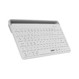 Everest KB-BT66 Beyaz 2.4g+Bt1+Bt2 Üçü Bir Arada 3 In 1 Q Kablosuz Klavye