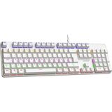 Everest Kb-Mk1 Lumos Beyaz USB Rainbow Aydınlatmalı Blue Switch Full Anti-Ghosting Mekanik Gaming Oy