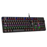 Everest KB-MK1 Lumos USB Rainbow Aydınlatmalı Full Anti-Ghosting Mekanik Gaming Oyuncu Klavye (Siyah (Red Switch))