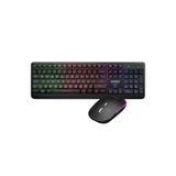Everest KM-1500 Siyah Şarjlı Kablosuz Klavye Mouse Seti