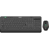 Everest KM-2620 Siyah USB Sessiz Switch Ince Kablosuz Q Multimedia Klavye + Mouse Set - Yok