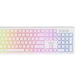 Everest KM-319BT Beyaz 2.4g+Bt1+Bt2 Çoklu Cihaz Bağlantılı Q Set Kablosuz Klavye + Mouse