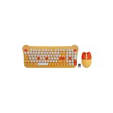 Everest Km-6244 Bunny Renkli Tuşlu Sarı 2.4 Ghz Bluetooth Kablosuz Q Multimedia Klavye Mouse Set