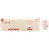 Everest KM-6283 Catty Renkli Tuşlu Sarı Kablosuz 2.4 + Bt Q Multimedia Klavye + Mouse + Pad Set - Yok