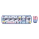 Everest KM-6284 Whisker Mavi Kablosuz Klavye Mouse Seti