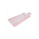 Everest Km-9676 Beyaz-Pempe Multimedya Tablet-Telefon Standlı Klavye + Mouse Set