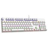Everest Lumos KB-MK1 Beyaz Blue Switch Kablolu Mekanik Gaming Klavye