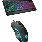 Everest Rainbow Membrane Oyuncu Klavye ve Corax 7200 Dpi Mouse
