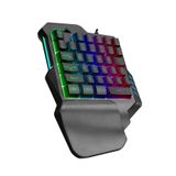 Everest Rampage Kb-r177 Salvo Rainbow Rgb Ledli 35 Tuşlu Multimedya Mini Gaming Oyuncu Klavyesi