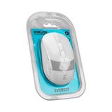 Everest Sm-18 Usb Beyaz-Gri 2.4Ghz Optik Kablosuz Mouse - Kahverengi