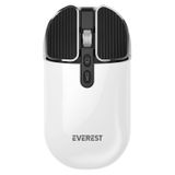 Everest SM-620 2in1 Bluetooth+2,4ghz Şarjlı Beyaz Süper Sessiz Mobil-Tv-Pc Destekli Kablosuz Mouse