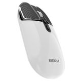 Everest SM-620 2in1 Bluetooth+2,4Ghz Şarjlı Metalik Süper Sessiz Mobil-TV-PC Destekli Kablosuz Mouse (BEYAZ)