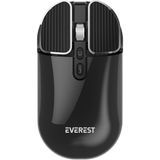 Everest SM-620 2in1 Bluetooth+2,4ghz Şarjlı Siyah Süper Sessiz Mobil-Tv-Pc Destekli Kablosuz Mouse