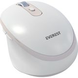Everest SM-BT42 USB Beyaz/pembe 3in1 Bluetooth ve 2.4ghz Şarj Edilebilir Kablosuz Mouse - Pembe - Beyaz