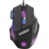 Everest SM-G23 X-Speed Siyah/gümüş 2in1 7200DPI Makrolu Oyuncu Mouse +Gaming Mouse Pad