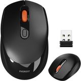 Everest Smw-87 USB Siyah 2.4ghz 1600DPI Kablosuz Mouse - Renkli