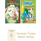 Everest Yayınları Ağustos Böceği ve Karınca + Şirinler ile Hikâyeli Boyama Kitabı - Yabani Şirin + Yaramaz Tavşan Masalı